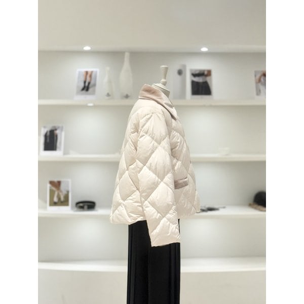 [여주점] 여성 벨벳 카라 패딩 점퍼 (L261PSG007)