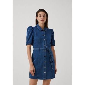 이스퀘어 4619185 ONLY ONLVIBBE BELT DRESS - Denim dress medium blue denim