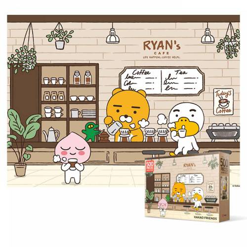 직소퍼즐-카카오 프렌즈 라이언스 카페 500피스