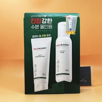  닥터지 레드 블레미쉬 포 맨 올인원 플루이드 폼 150mL 2종기획 +톤로션 2mLx2 증정