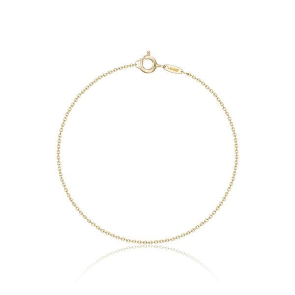 14k 라운드 0.2 체인 팔찌 (14K골드) BR09