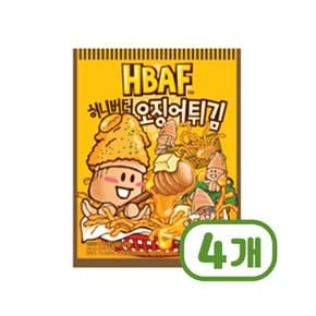 바프 허니버터 오징어튀김 간편안주간식 100g x 4개