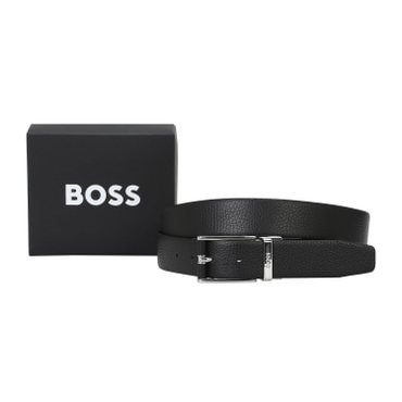 BOSS [WI24] 소가죽 리버서블 벨트 블랙(50529712001)