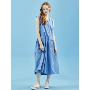 VNeck Sleeveless OnePiece Blue