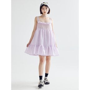 FRILL MINI DRESS - VIOLET