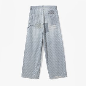 [KAPITAL]캐피탈  배기팬츠/10oz HICKOREE Stripe Painter PORT Baggy Pants BLUE/KAD1M30001A78