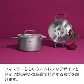 (Fissler) 24cm  IH 086-114-24-000 휘슬러 양손 냄비 퓨어 컬렉션 스튜 포트 스테인레스 스틸