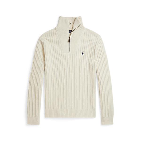 남성 리브 니트 울 코튼 스웨터(MNPOSWE16822304101)