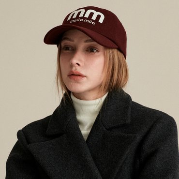 멜라밀라 울 더블엠 패치 볼캡 (4colors) MM44068