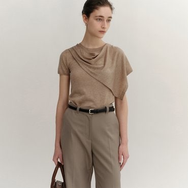 킨더살몬 SS24 Margaret Knit Melange-Brown