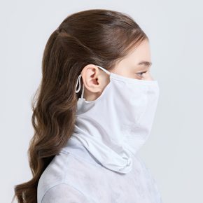 유니 UV차단 벨크로형 메쉬 패치 냉감 마스크 화이트 CHF2UMK6288WH