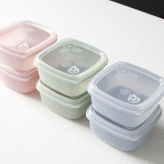 제이큐 실리콘 소분 용기 냉동밥 보관 전자렌지 밥용기 2p