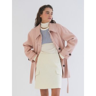 폴앤앨리스 QUILTED MINI SKIRT / IVORY