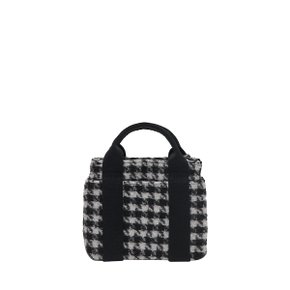 Stacey Daytrip Houndstooth Tote Mini Black (0JSN3TT41001F)