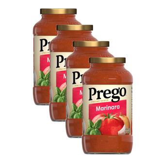  [해외직구] Prego 프레고 마리나라 토마토 스파게티 소스 652g 4팩