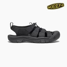 [공식] KEEN 킨 뉴포트 H2 스트랩 아웃도어 샌들 TRIPLE BLACK