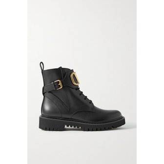 발렌티노 Go Logo Embellished Leather Ankle Boots 블랙 10163292708271883