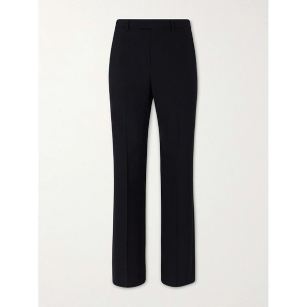 스트레이트 레그 플리츠 그레인 드 푸드르 울 팬츠 46376663163075621