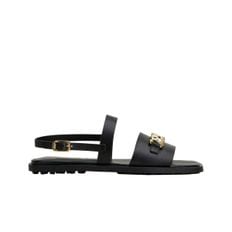 (W) 토즈 레더 샌들 블랙 (W) Tod`s Leather Sandals Black