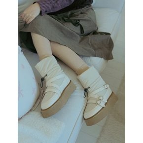 ljh5010 Platform padding ankle boots _ 2colors