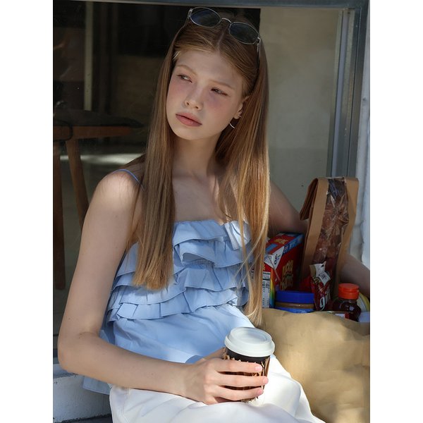 RUFFLE BUSTIER_BABY BLUE