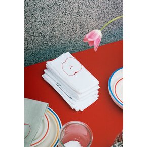 헤이 HAY Sobremesa Napkins, Set of 4 소브레메사 냅킨 화이트