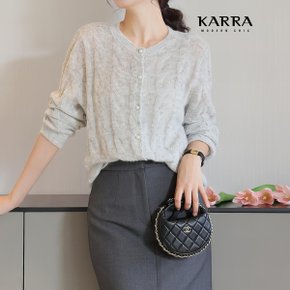 KARRA 엘르펄버튼가디건_A4S0610