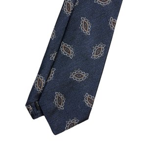 [MADE IN ITALY] 페이즐리 실크타이 네이비