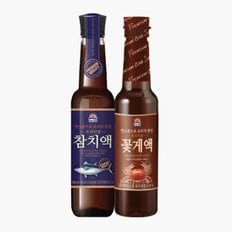 사조 프리미엄 꽃게액550ml + 프리미엄 참치액550ml