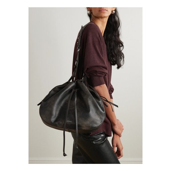 볼튼 디스트레스 가죽 숄더 백 브라운 46376663162937002