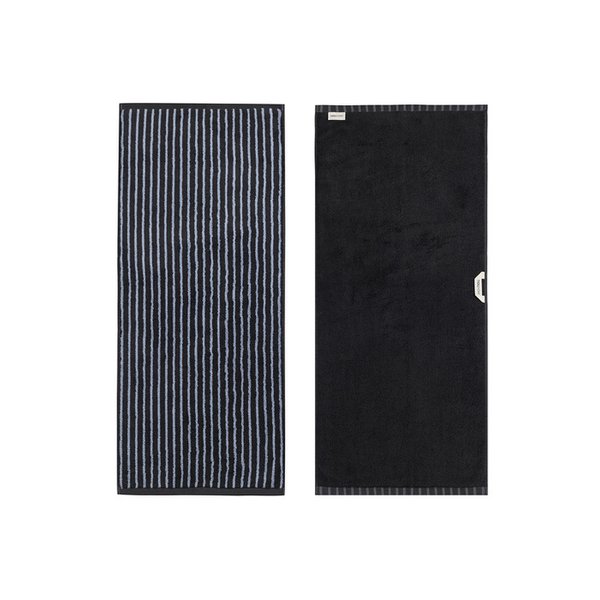 오키드 스트라이프 페이스타월 Dark Gray