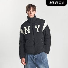 [엠엘비코리아공식] 바시티 어깨배색 쿠퍼스 중량 숏패딩 NY (Black)