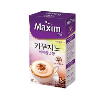  맥심 카페 카푸치노 헤이즐넛향 10T