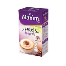 맥심 카페 카푸치노 헤이즐넛향 10T