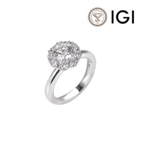 14k IGI 1.02ct E VS1 1캐럿 랩다이아몬드 플라워 링