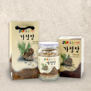 가평잣 실속 1호 / 140g x 1병+쇼핑백 증정