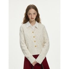 WD_Color dot V-neck cardigan