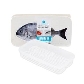 직사각형 투명채반용기 물빠짐 김밥재료 고기보관