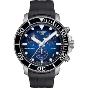 일본 티쏘 메탈 시계 TISSOT티쏘 손목시계 남성 TISSOT 씨스타 1000 크로노그래프 블루 문자 반