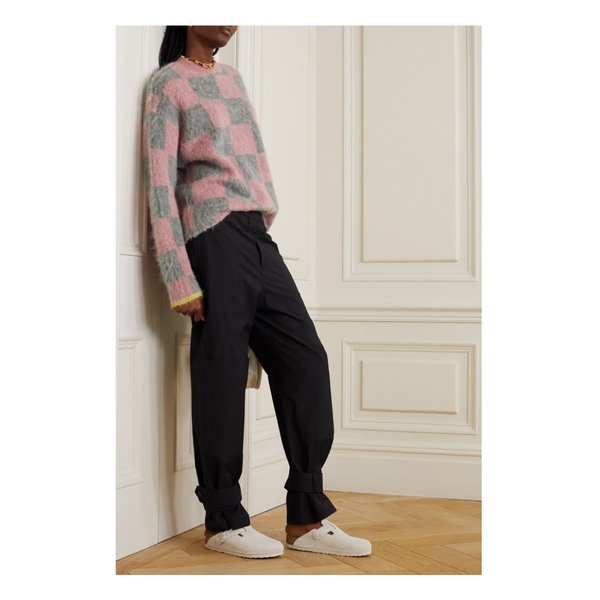 잔코브 루디 브러시드 자카드 니트 스웨터 43769801098289760