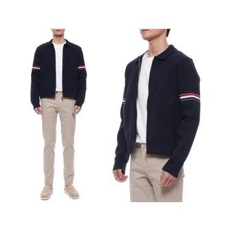 톰브라운 25SS 남성 RWB 암밴드 폴로 봄버 재킷 (MKJ076A Y3007 415 25S)