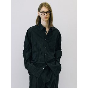 Crease shirt (black)