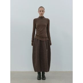 barrel skirt (brown)