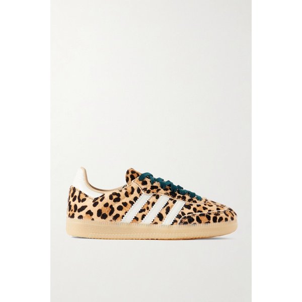 삼바 OG 가죽 트리밍 레오파드 프린트 송아지털 스니커즈 46376663162980576