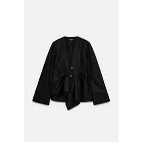 ZARA 자라 개더 셔츠 ZW 컬렉션 1310 654 800