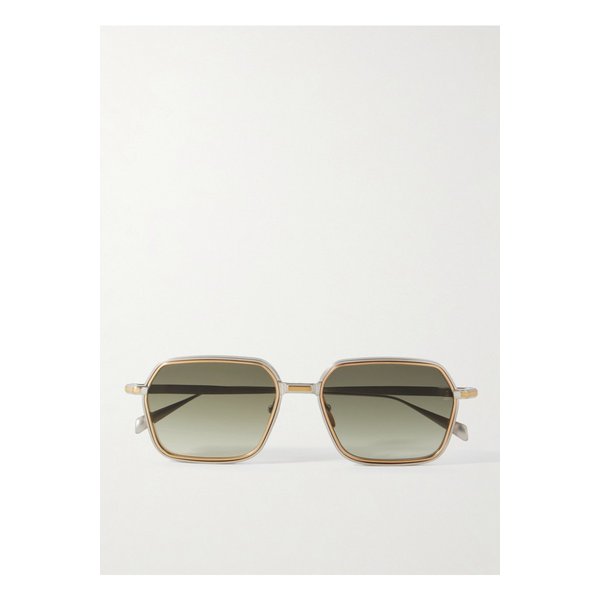 애드미럴 스퀘어 프레임 골드 실버톤 티타늄 선글라스 1647597346309042