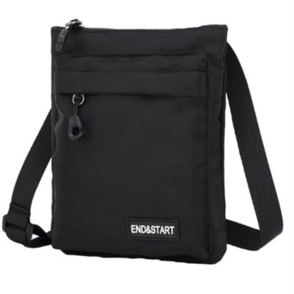 [옷자락] 남자 폴리에스터 생활방수 슬림 세로형 크로스백