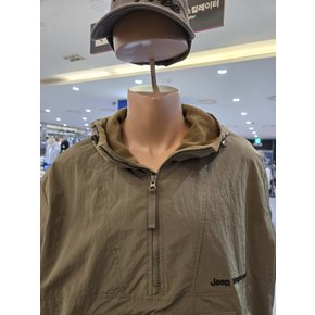 지프 배색 패치 아노락 패딩 점퍼 JP3JPU252