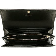 Salvatore Ferragamo 22D154 VARA (1)NERO(0683509) [] [페라가모]장 지갑 발라 리본 여성