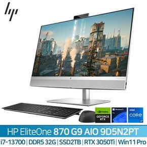 엘리트원 870 AIO G9 R GFX 9D5N2PT i7-13700 (32GB/1TB/3050 Ti/27인치/W11P) (SSD 2TB )